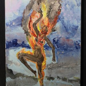 Acrylgemälde „Unsichtbare Flammen“