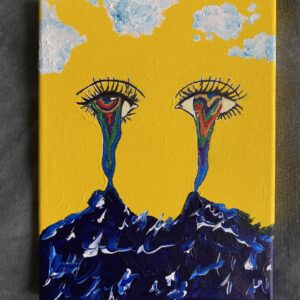Acrylgemälde „Sehnsucht nach mehr/Meer“