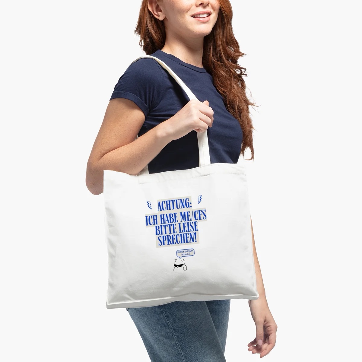 Stofftasche “Achtung: Ich habe ME/CFS”